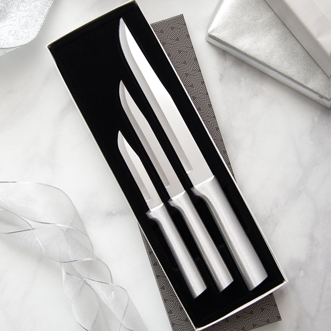 Rada Cutlery Housewarming Knife Gift Set 3 Piece Stainless Steel