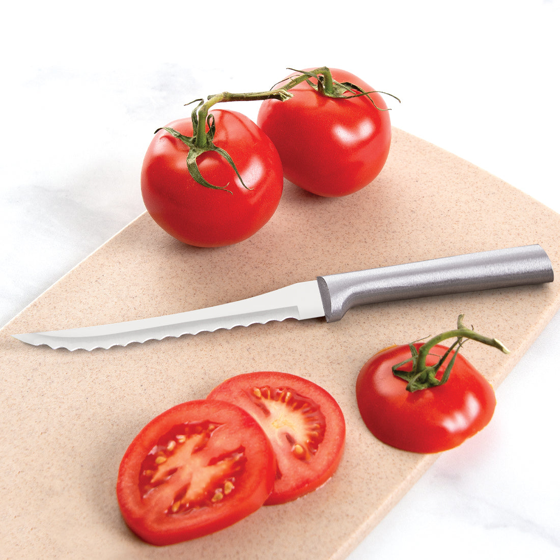 Tomato Slicer Cutter Stainless Steel Serrated Egg Fruit Cheese Chopper  Utensil