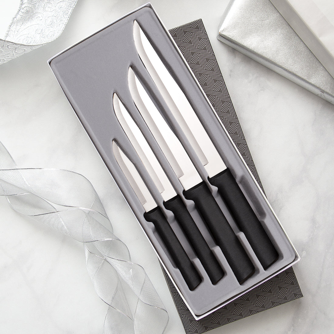 4 Piece Steak Knife Set w Gift Box