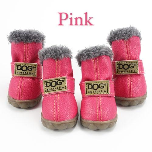 dog shoes pink