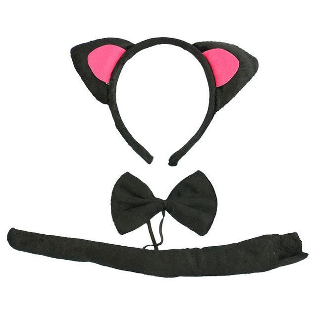 Kids Animal Ears Headband Bow Tie Tail Set Cosplay Costume – CuteStop
