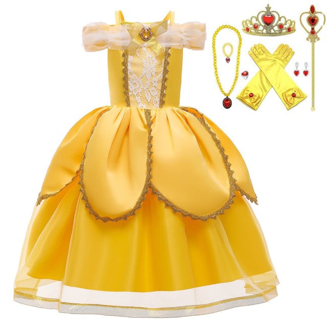 Princess Belle Costume Party Dress – CuteStop
