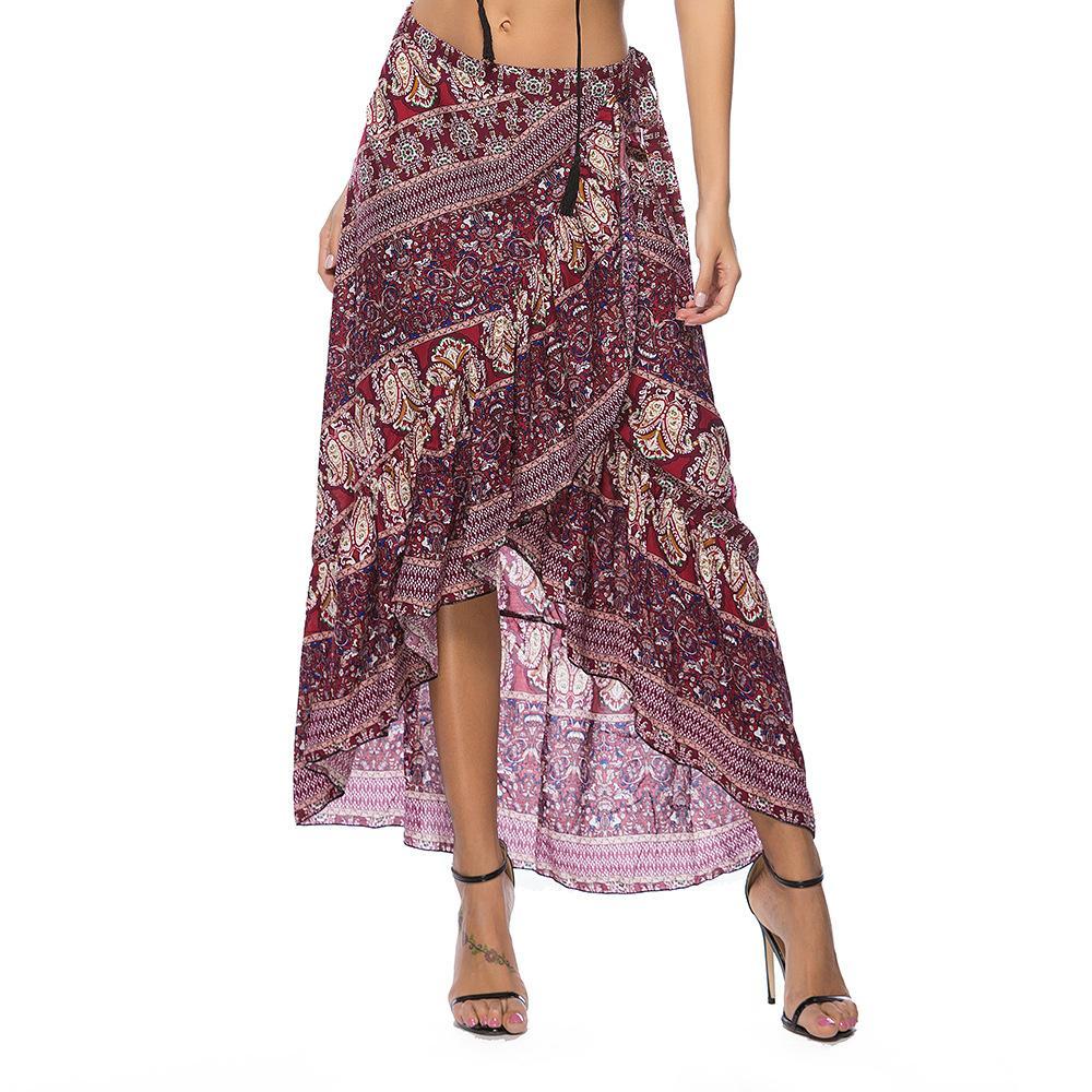 beach wrap maxi skirt