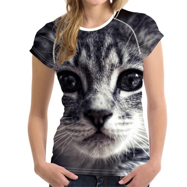 Cat Love Planet Casual 3D T Shirt – CuteStop
