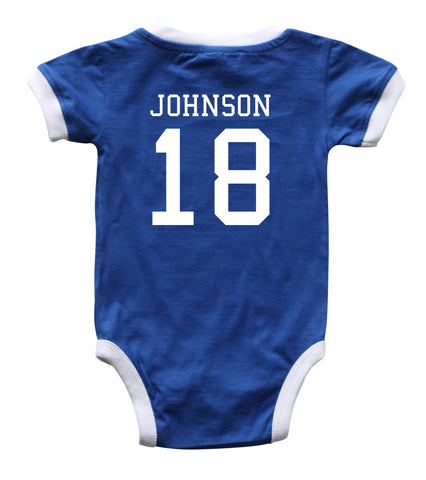 Custom Soccer Jersey Baby Bodysuit 