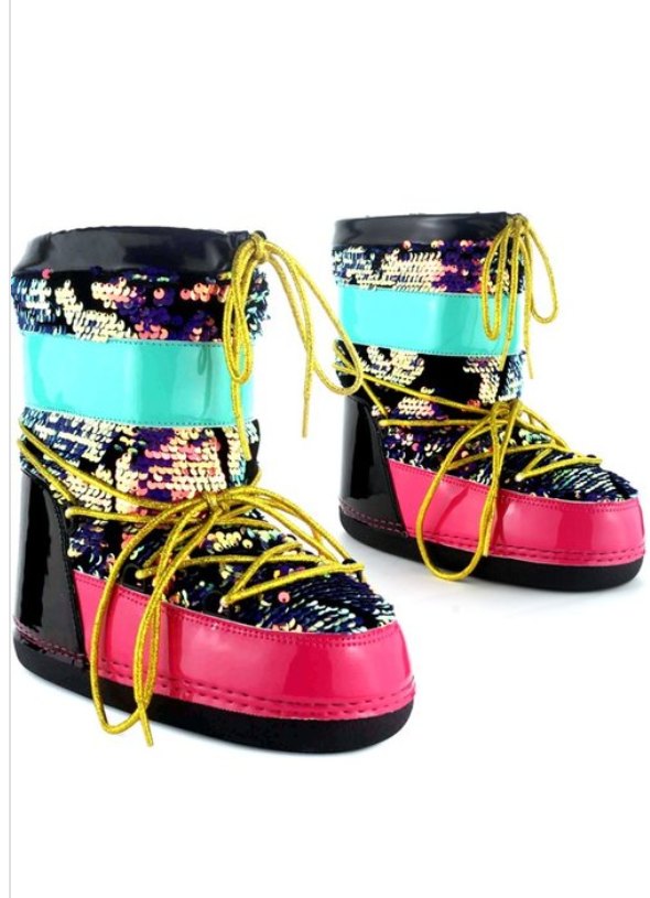 cape robbin glitter moon boots