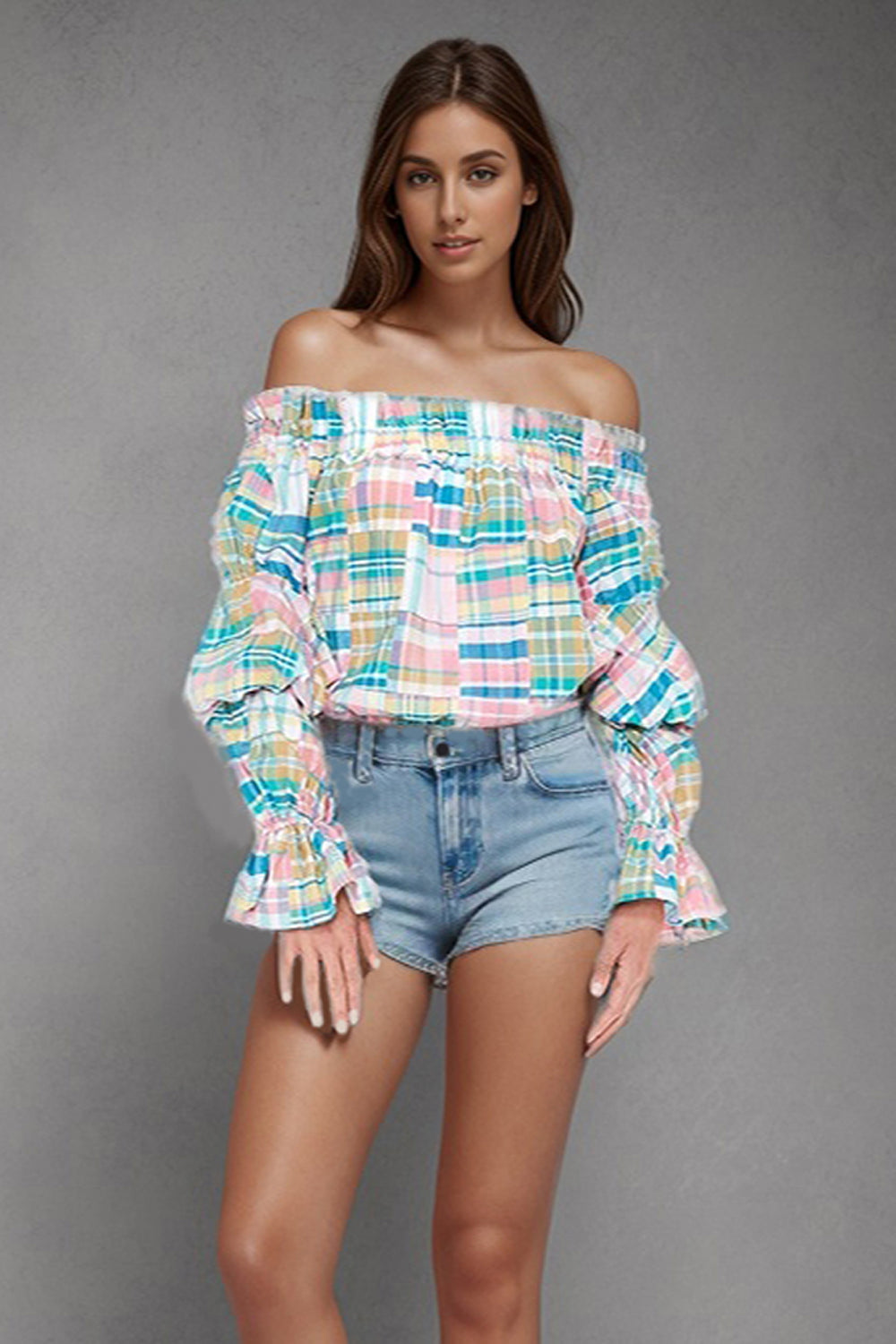 KEIRA BODYSUIT (MULTI PINK BLUE)- VT2068