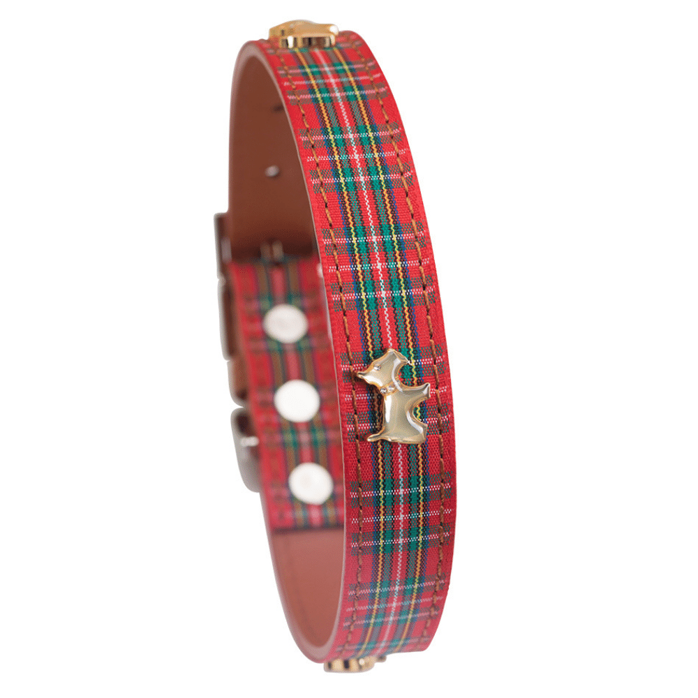 leather-dog-collar-highland-red-tartan-dog-collar-hamish-mcbeth