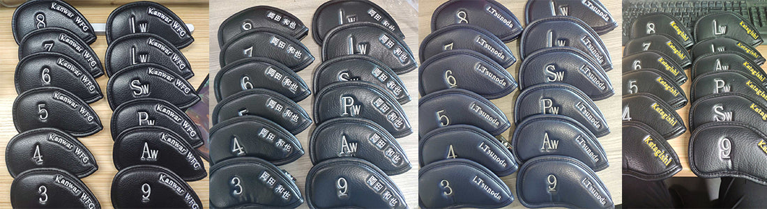 Craftsman Golf Handmade Custom Leather Iron Headcovers Set