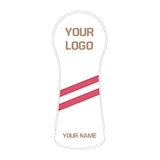 Craftsman Golf® Personalized Diagonal Stripes Wood Head Covers With Your Logo
