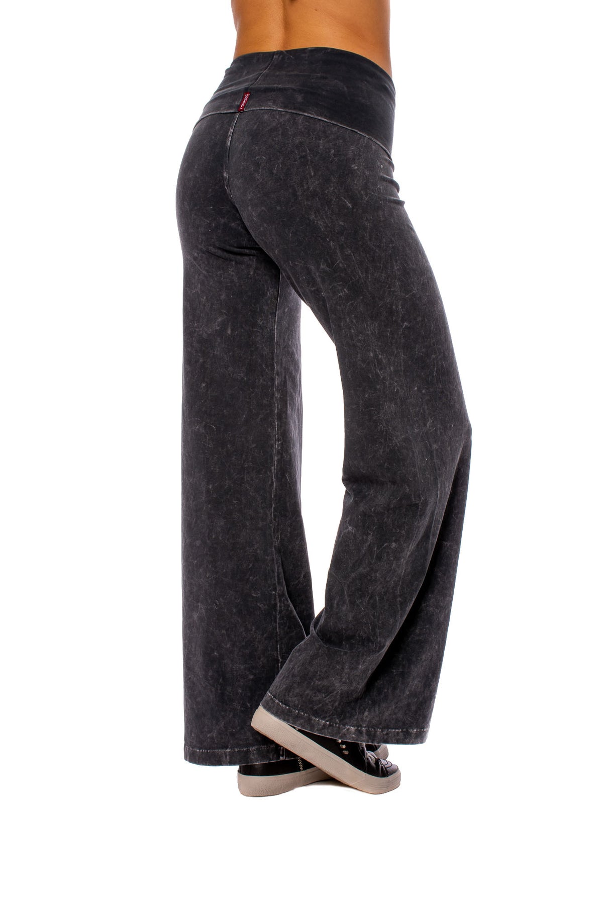 Hard Tail Womens Rolldown Bootleg Flare Pants : : Clothing, Shoes  & Accessories
