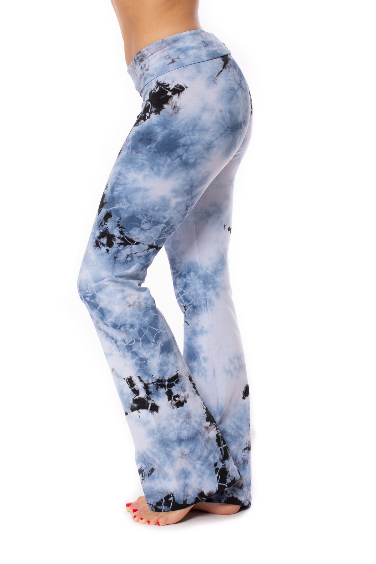 Hard Tail Forever - Contour Roll Down Boho Bell Bottom Flare Pant (W-598,  Tie-Dye MW11) - XS at  Women's Clothing store