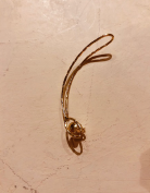 18K GOLD HAND HAMMERED EYE EAR CUFF