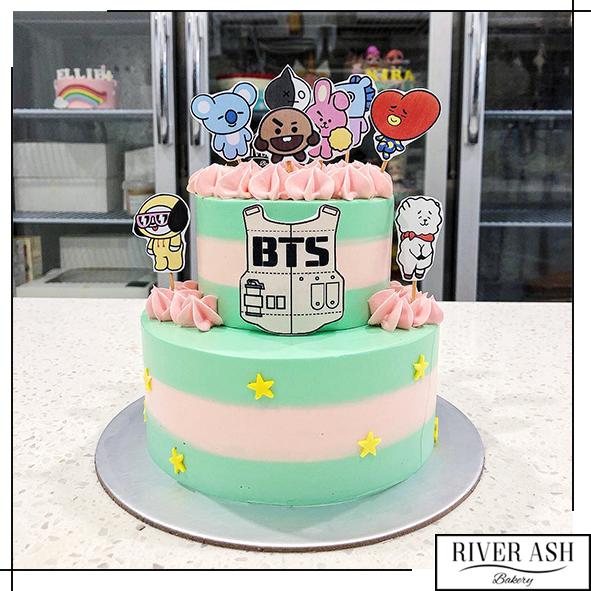 Bts Buttercream Cake I Want To Give My Sister A Surprise With A Bts Birthday Cake What Are Some Ideas For Cake And Decoration Bts Army Universe Check Back Here