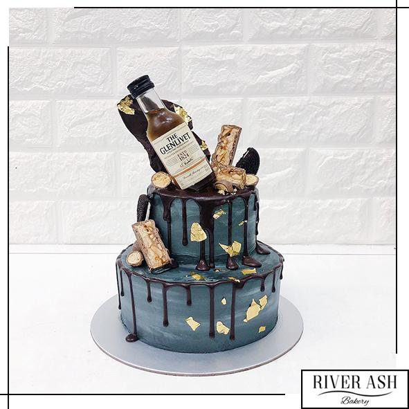 Jack Daniel Whiskey Alcohol Cake Singapore Guy 21st Birthday Cake Sg River Ash Bakery