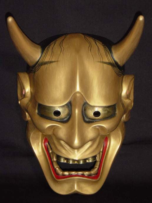 Nohmen (Noh Mask) Gold Hannya NOH01G – Taiko Center Online Shop