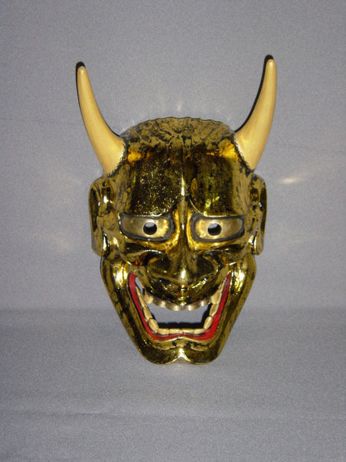 Nohmen (Noh Mask) Gold Leaf Hannya NOH01P