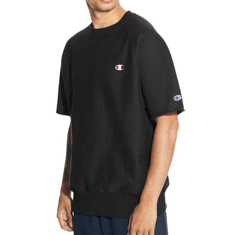 champion reverse weave short sleeve sweatshirt