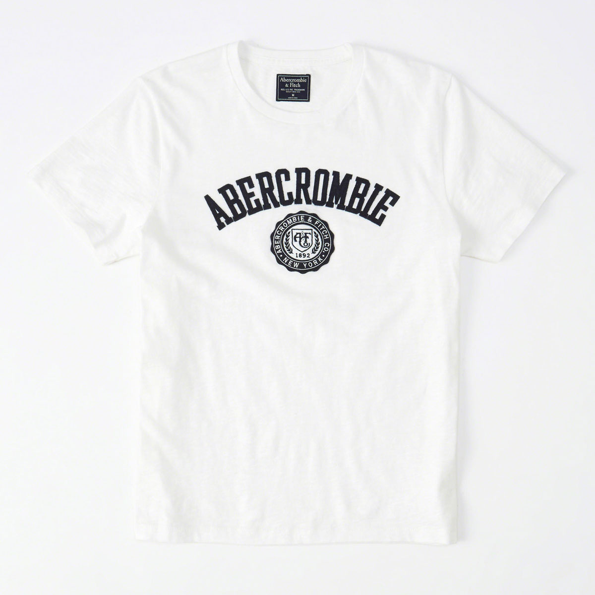 Applique Logo Graphic Tee White 