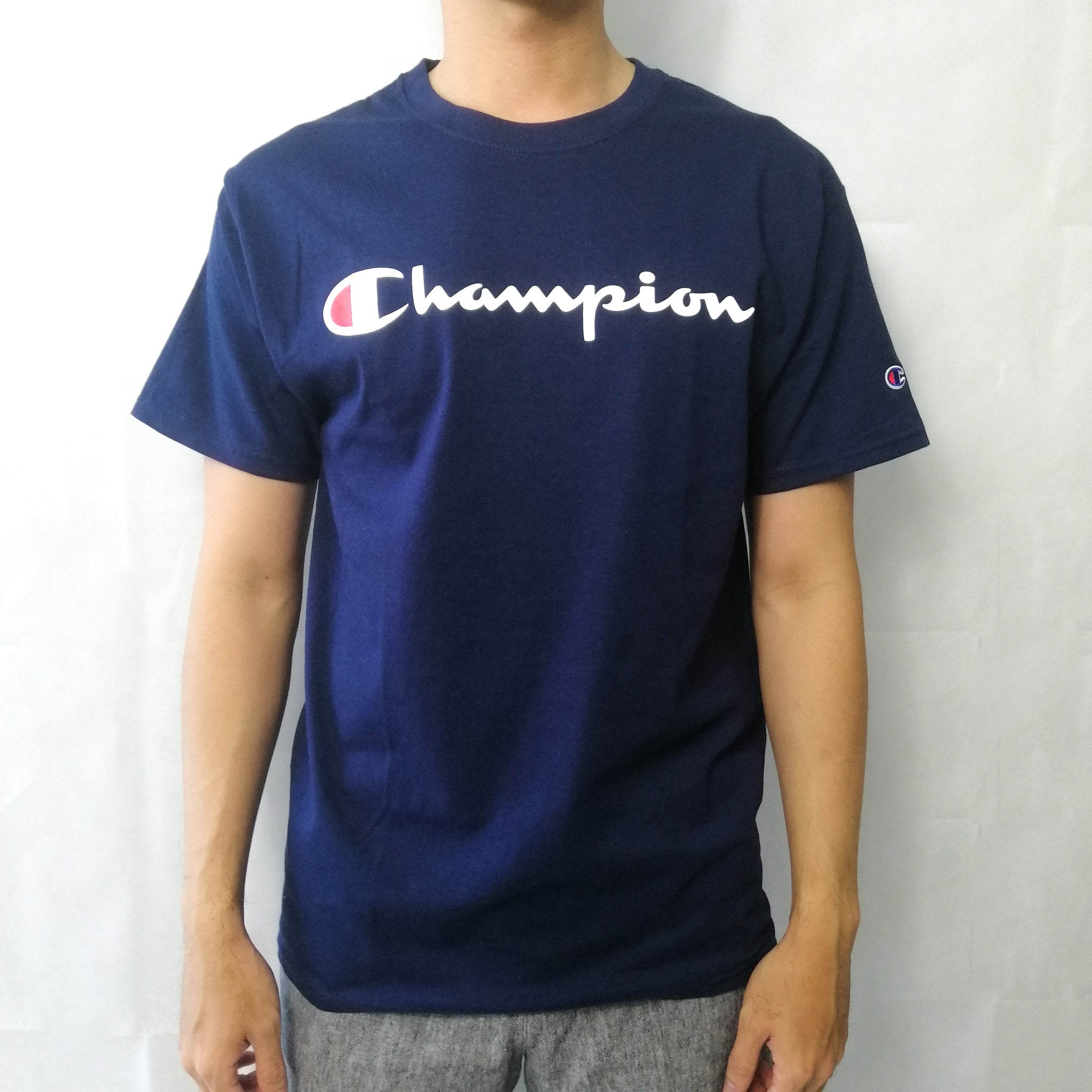 champion script t shirt white