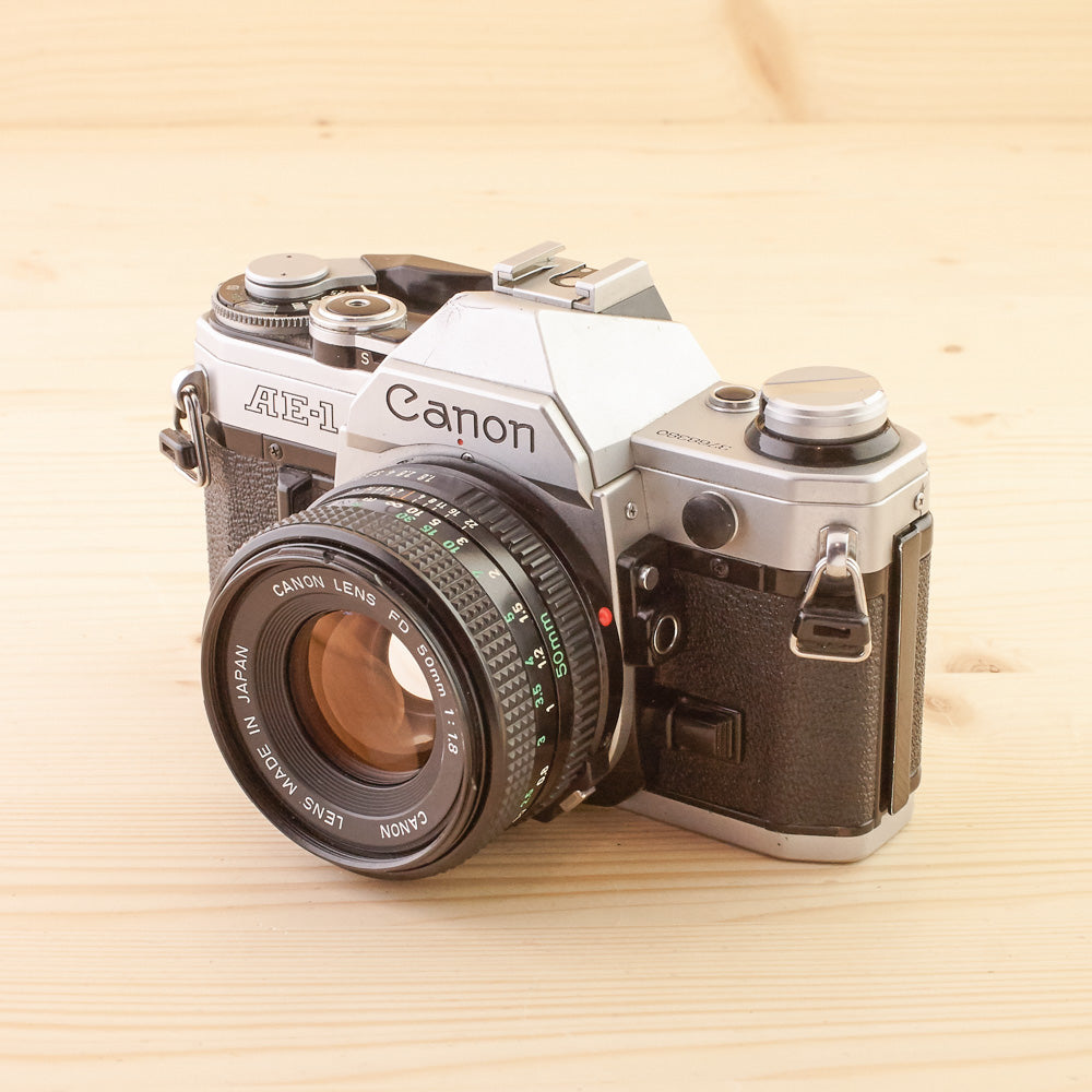 Canon AE-1 Program Black w/ 50mm f/1.8 Ugly – West Yorkshire Cameras