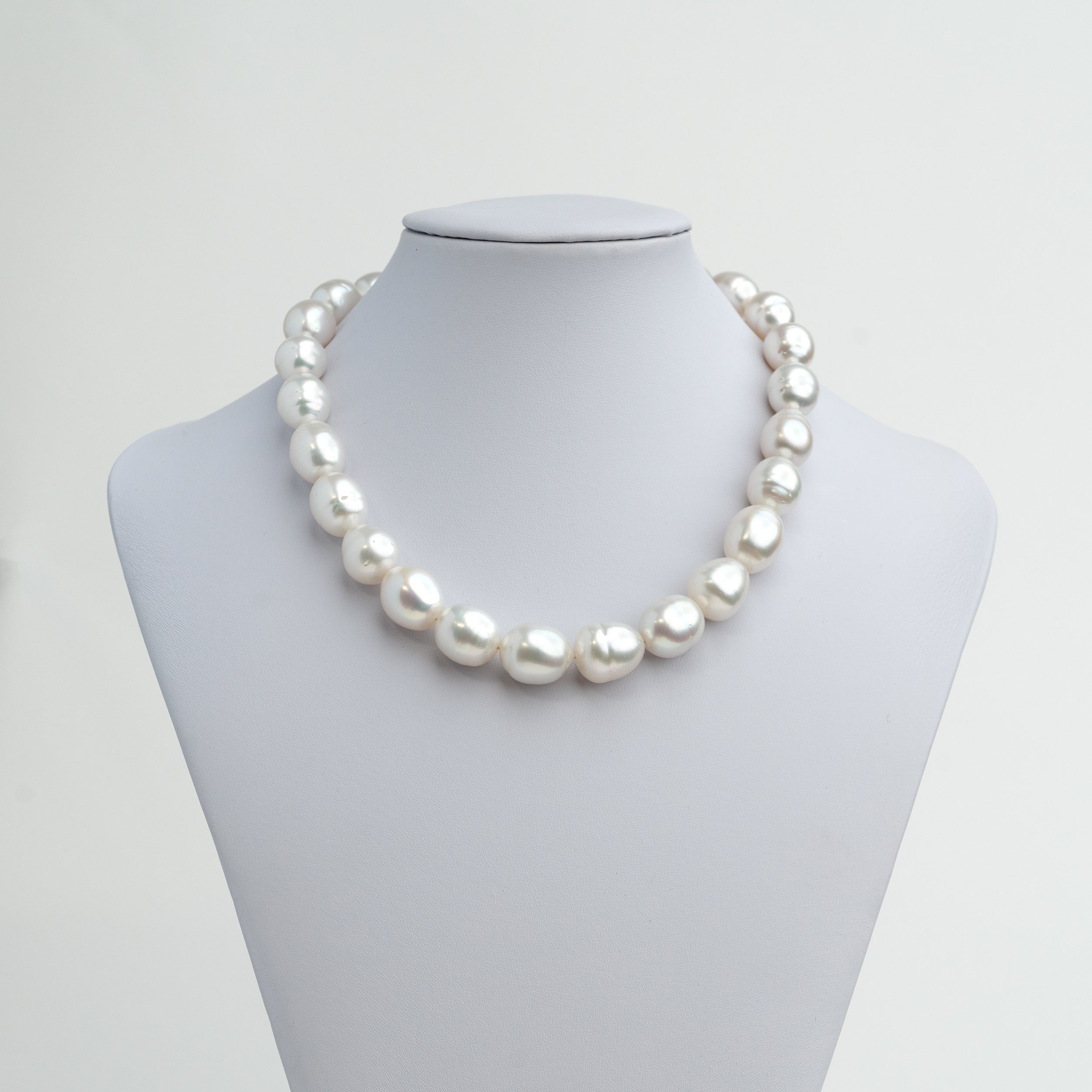 12 - AAA Oval Australian Cultured Pearl Necklace