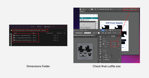 Check Vecras Vector CutFile dimensions before final cut