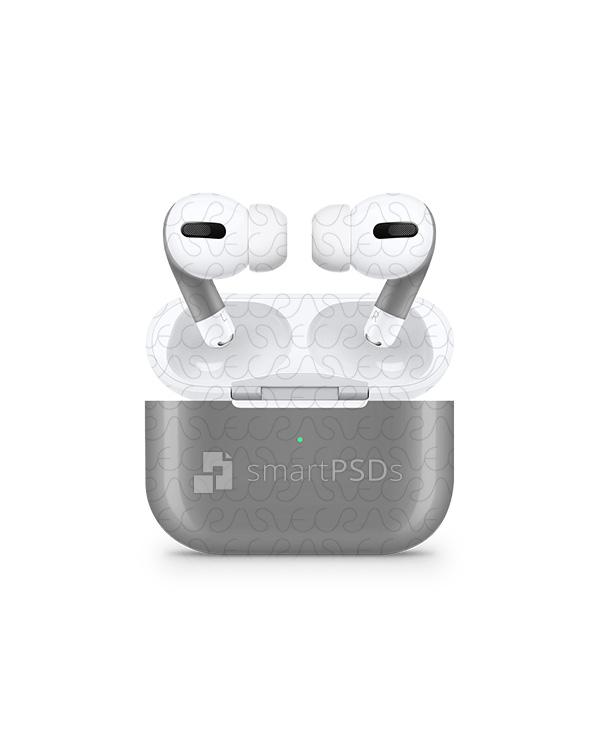 Apple Airpods Pro (2019) Vinyl Skin Mockup PSD Template - VecRas