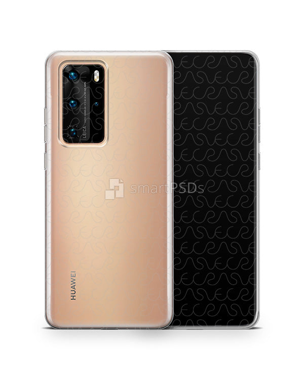 Download Huawei P40 Pro (2020) TPU Clear Case Mockup - VecRas