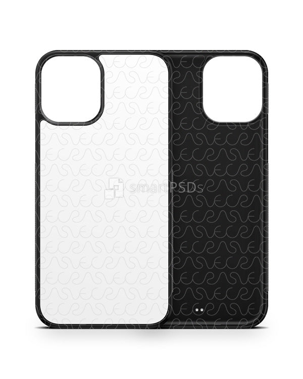 Download Iphone 12 2d Rubber Flex Case Design Mockup Vecras