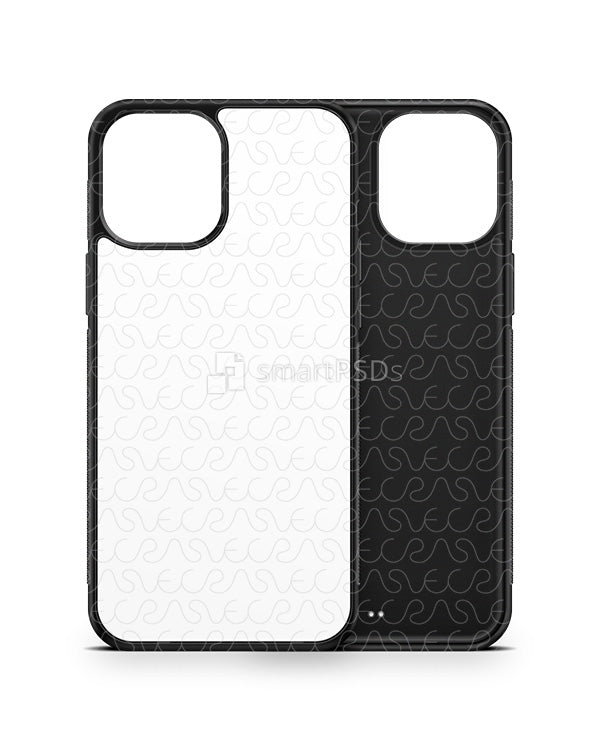 Download iPhone 12 Pro Max (2020) 2d Rubber Flex Case Design Mockup - VecRas