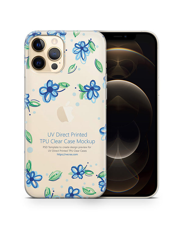 Iphone 12 Pro 2020 Tpu Clear Case Mockup Vecras