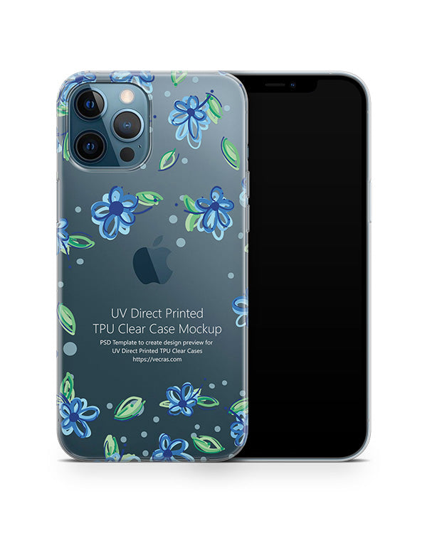 Download iPhone 12 Pro (2020) TPU Clear Case Mockup - VecRas