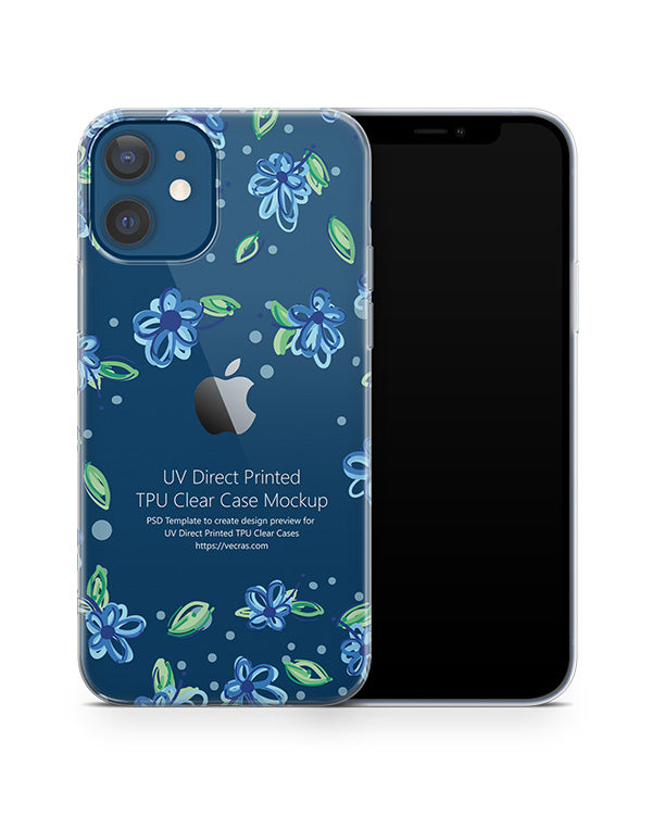 iPhone 12 (2020) TPU Clear Case Mockup - VecRas