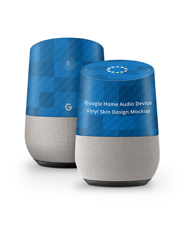 Download Google Home Audio Device Vinyl Skin Design Mockup - VecRas