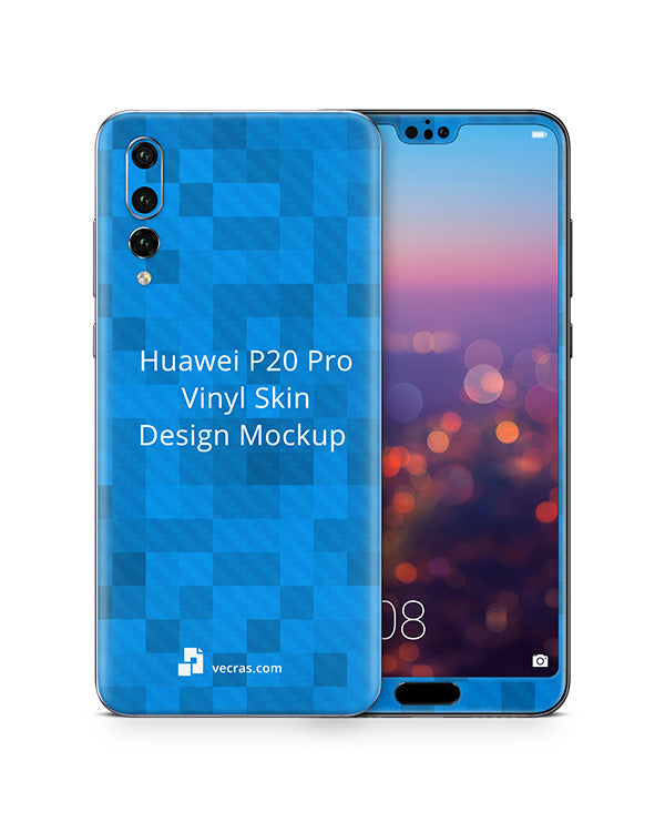 Download Huawei P20 Pro Vinyl Skin Design Mockup 2018 - VecRas