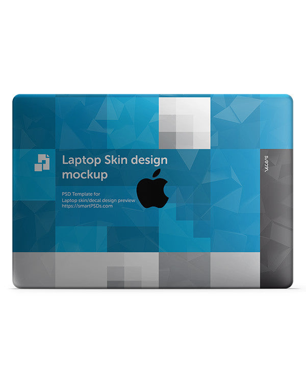 Download Macbook / Laptop Vinyl Skin Design Mockup PSD Tempaltes - VecRas