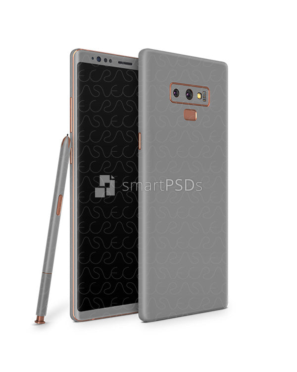 Download Samsung Galaxy Note 9 Vinyl Skin Design Mockup 2018 (Front ...