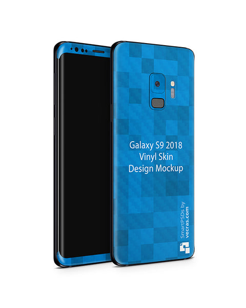 Download Samsung Galaxy S9 Vinyl Skin Design Mockup 2018 (Front ...