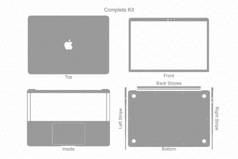 Download Apple MacBook Pro 13 Inch Touch Bar Vinyl Skin Vector Cut ...