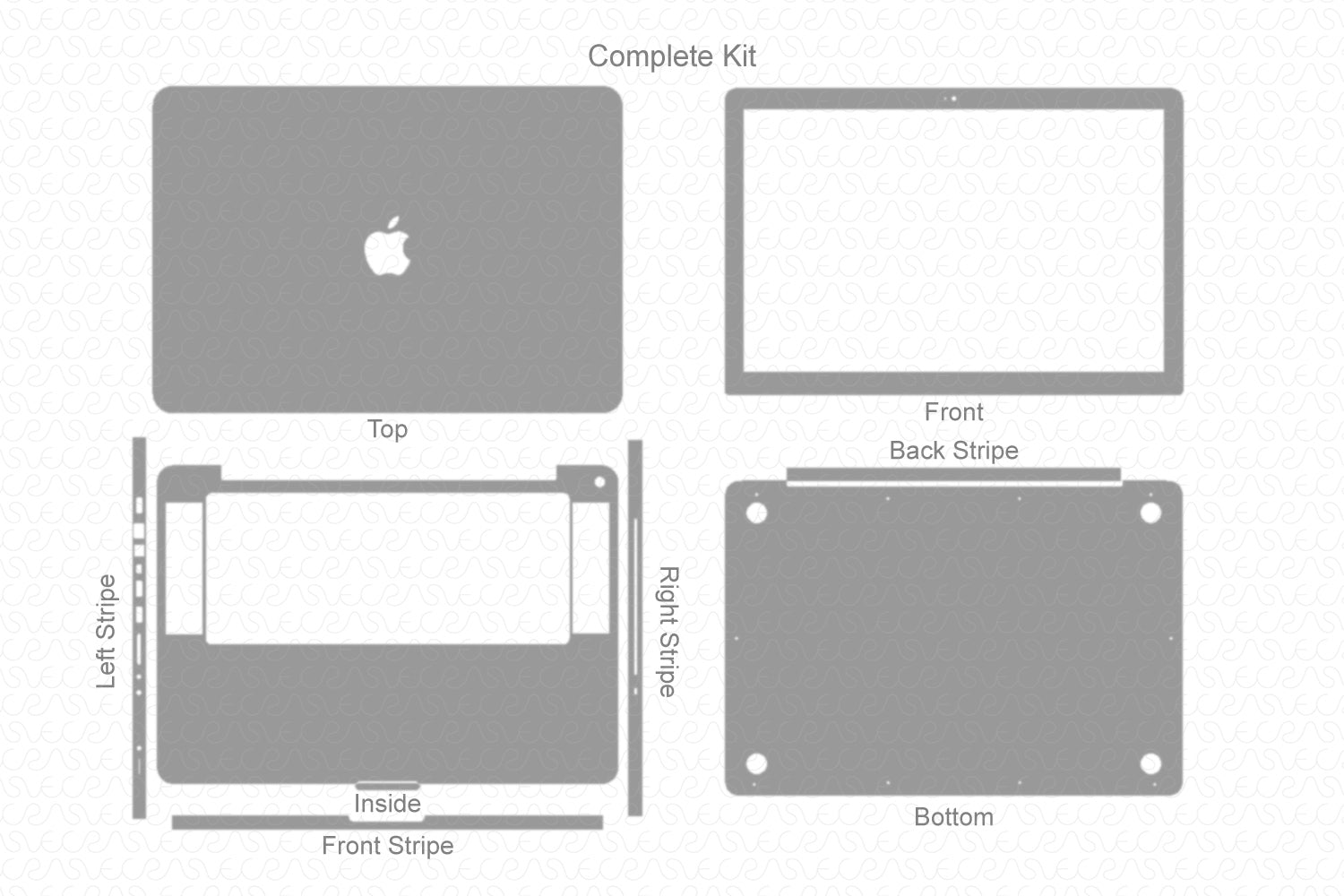 Download MacBook Pro 15" (2008) Skin Template Cut File - VecRas