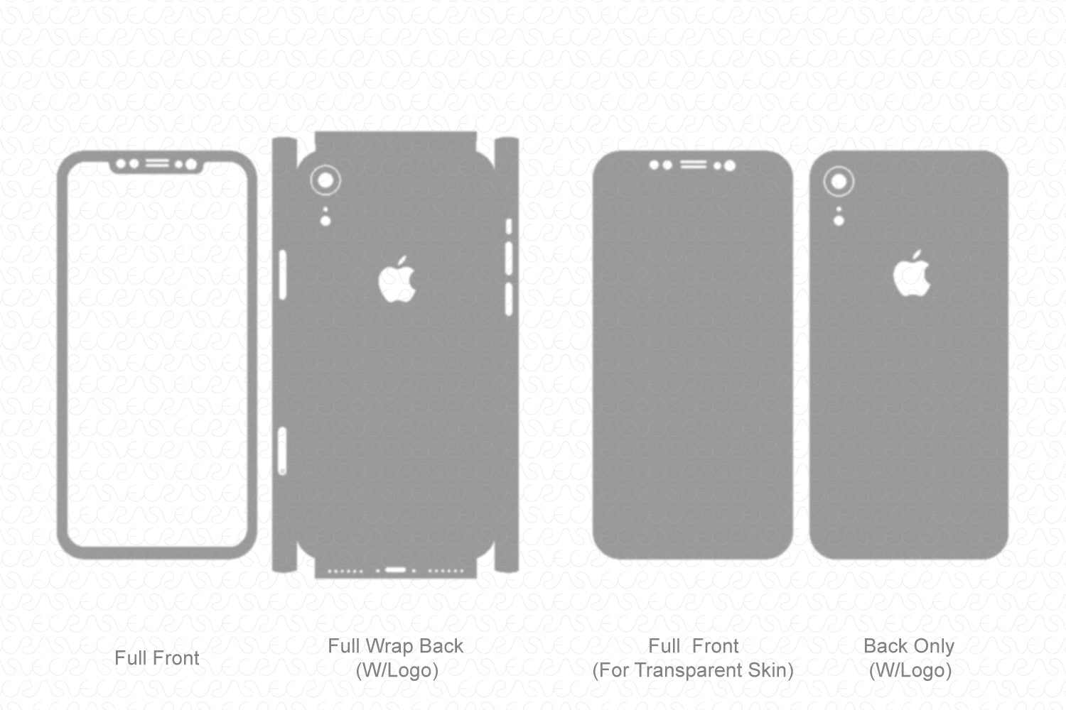 Download Iphone Xr 2018 Skin Template Vector Vecras