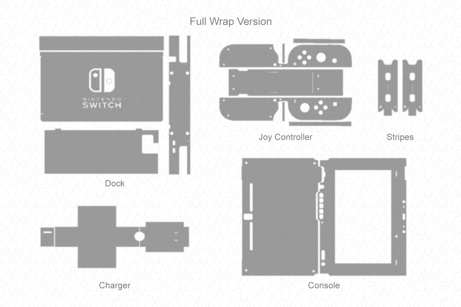 Nintendo Switch Gaming Bundle 17 Vector Cut File Template Vecras