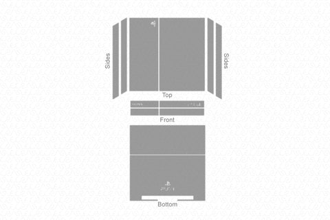 Download Sony PlayStation 3 Dual Shock 3 Wireless Controller Vinyl Skin Vector Cut File Template 2008 ...