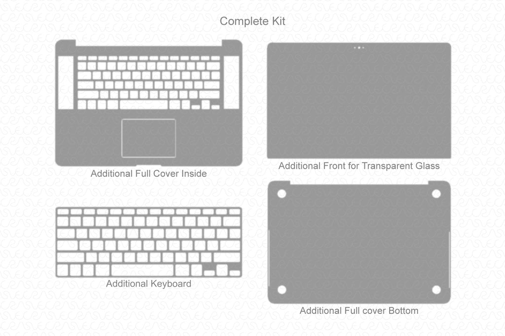 Download MacBook Pro 15" Retina (2012) Skin Template Cut File - VecRas