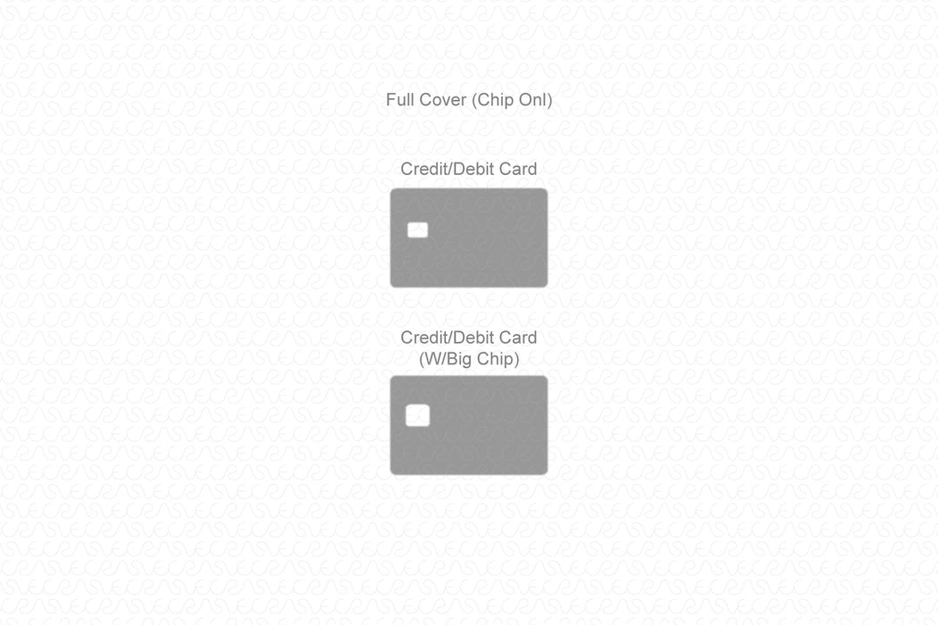 Credit Card Skin CutFile Vector Template Full Wrap SVG VecRas