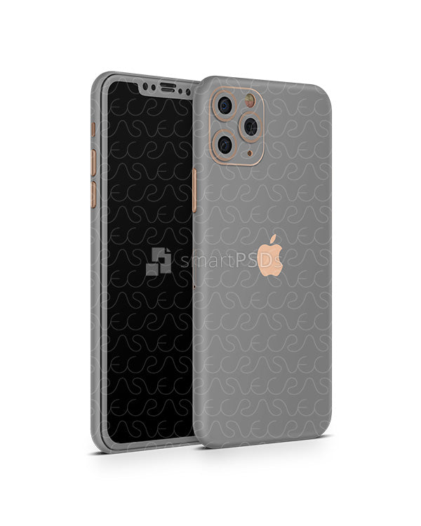iPhone 11 Pro (2019) PSD Skin Mockup Template (Left-Angled ...