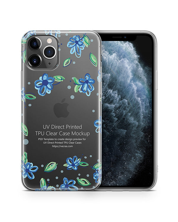 Download iPhone 11 Pro (2019) TPU Clear Case Mockup - VecRas
