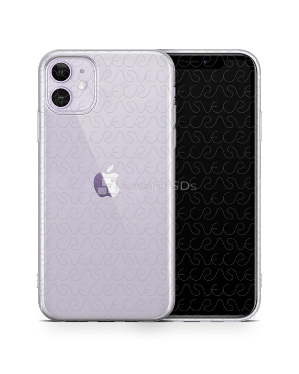 Download iPhone 11 (2019) TPU Clear Case Mockup - VecRas
