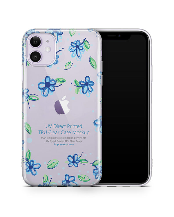 Download iPhone 11 (2019) TPU Clear Case Mockup - VecRas